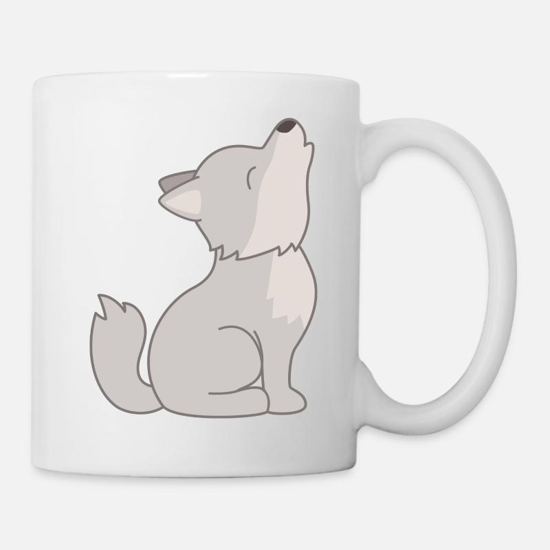 wolf - Mug blanc - blanc