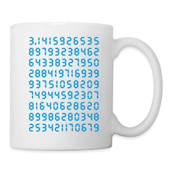 PI Mathematik Kreiszahl Umfang berechnen Genie Uni - Tasse - Weiß - Rechts