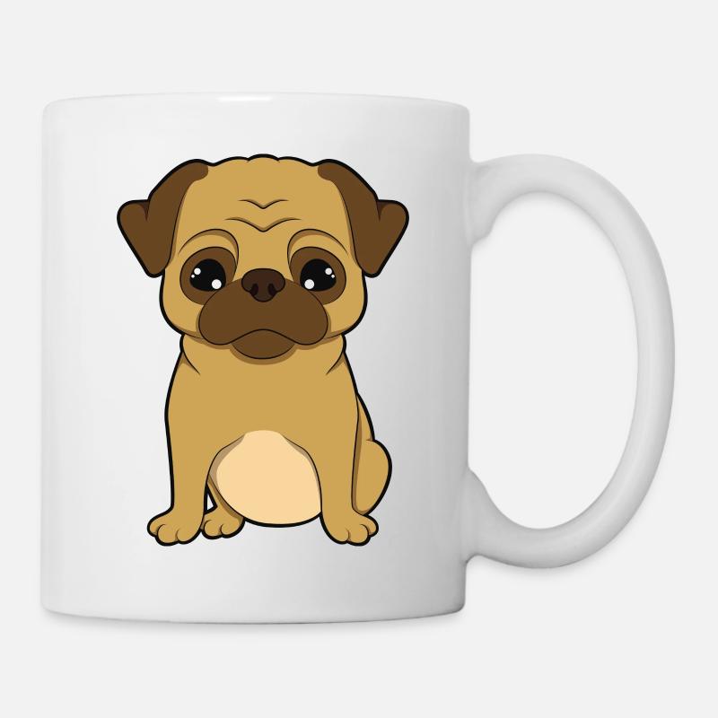 Mops - Tasse - Weiß