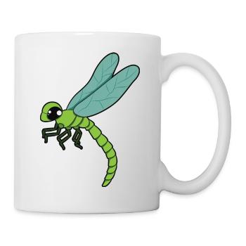 Libelle - Tasse - Weiß - Rechts