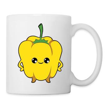 Paprika Gelb - Tasse - Weiß - Rechts