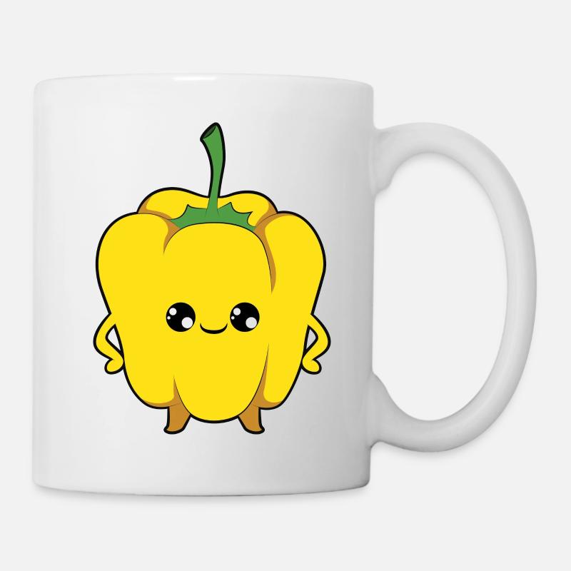 Paprika Gelb - Tasse - Weiß