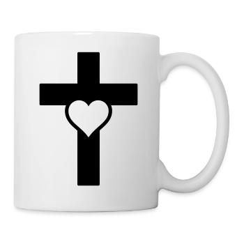 Heart Cross C - Mug - white - Right