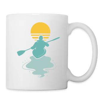 Kayak Sunset I Kayaking I Kayaker - Mug - white - Right