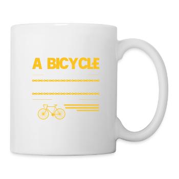 Bike Bike ANY IDIOT CAN RIDE A BICYCLE GIFT - Mug - white - Right