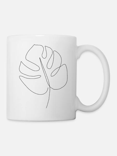pflanze - Tasse - Weiß
