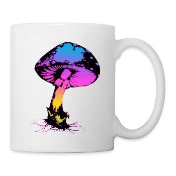 Psycho Pilz - Tasse - Weiß - Rechts