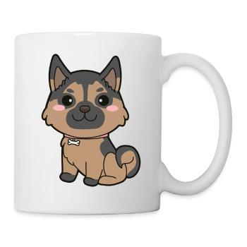 Chien de berger allemand - Mug blanc - blanc - Droite