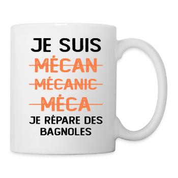 Idée De Cadeau Humour Pour Un Mécanicien - Mug blanc - blanc - Droite