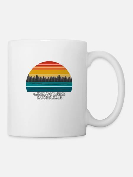 Caillou Lake Louisiane - Mug blanc - blanc