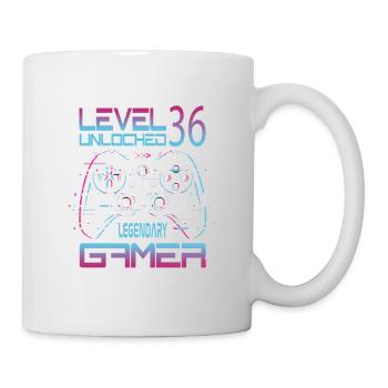 36th Birthday Level 36 Complete Retro Gamer - Mug - white - Right