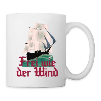 Frei wie der - Tasse - Weiß - Rechts