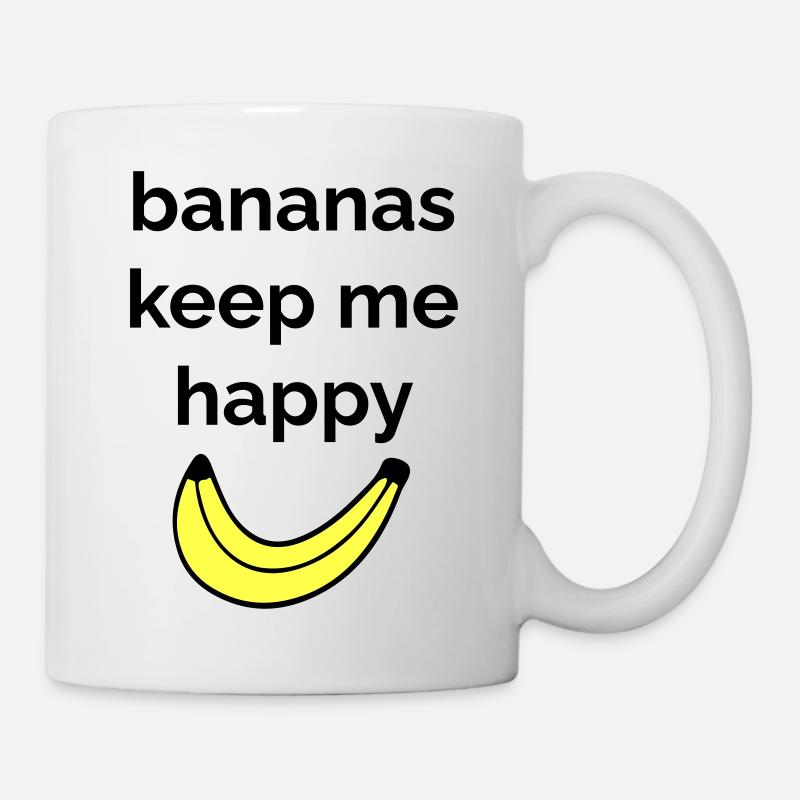 Bananas keep me happy - Mug blanc - blanc
