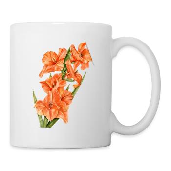 Blumen - Tasse - Weiß - Rechts