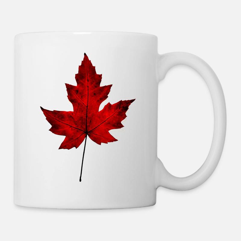 Feuille d’automne - Mug blanc - blanc
