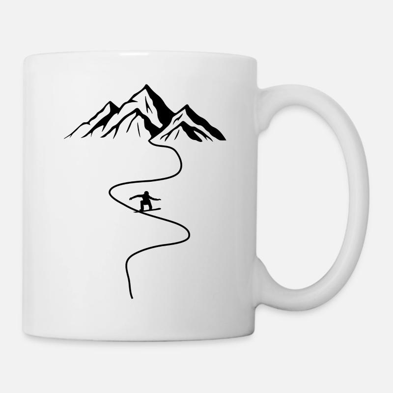 Snowboard Snowboarder - Mug - white