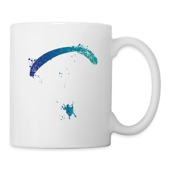 Gleitschirmflieger Spritzer - Tasse - Weiß - Rechts