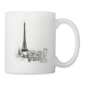 Paris Frankreich - Tasse - Weiß - Rechts