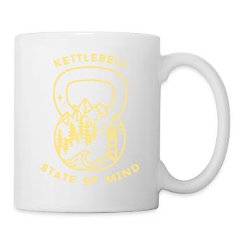 KB State of Mind YELLOW (thick letters) - Mug - white - Right
