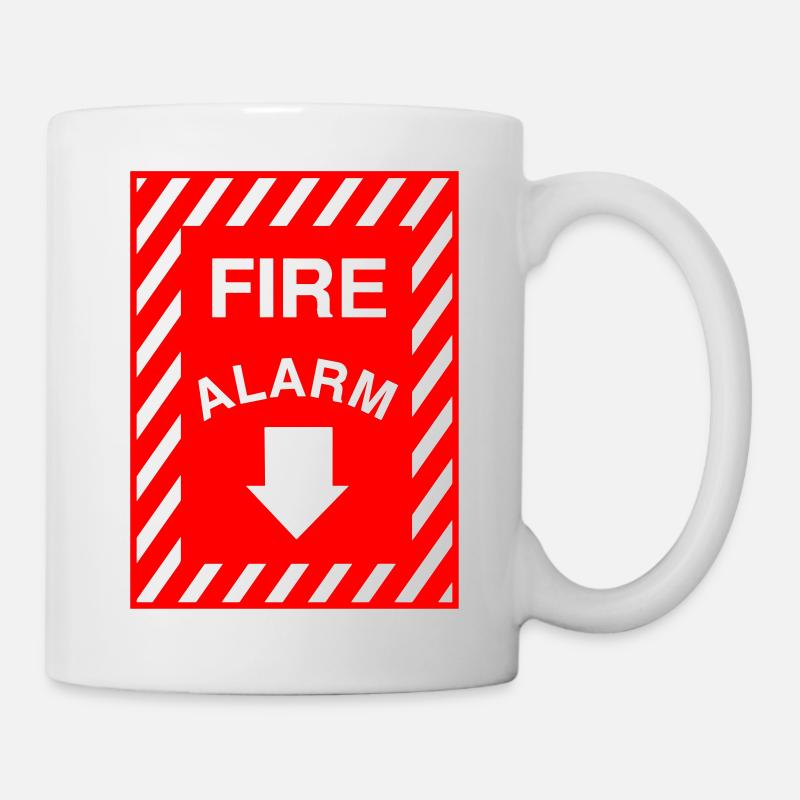 alarme incendie - Mug blanc - blanc