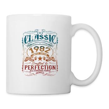 Millésime 1982 Année de construction 82 – 82 Classic Lustig - Mug blanc - blanc - Droite