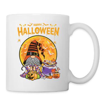 Gnome Witch Halloween Costume Pumpkin Autumn - Mug - white - Right