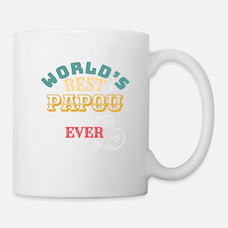 Meilleur Papou du Monde - Mug blanc - blanc