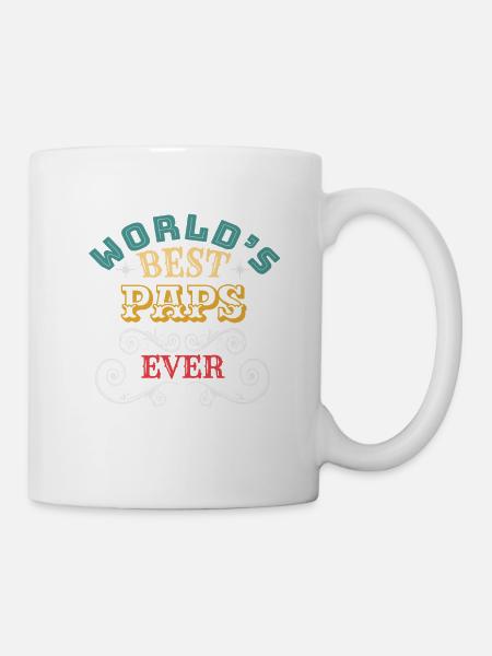 Worlds Best Paps Ever - Tasse - Weiß