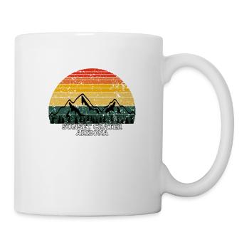 Cratère Sunset Arizona - Mug blanc - blanc - Droite