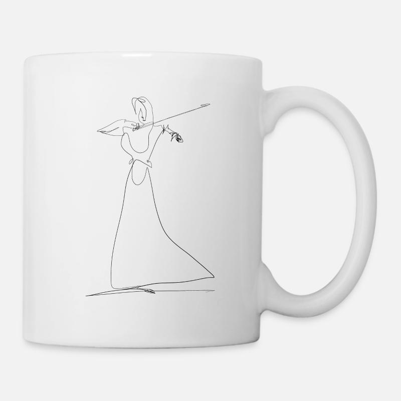 Geige - Tasse - Weiß