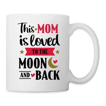 I love you to the moon and back - gift for mother - Mug - white - Right
