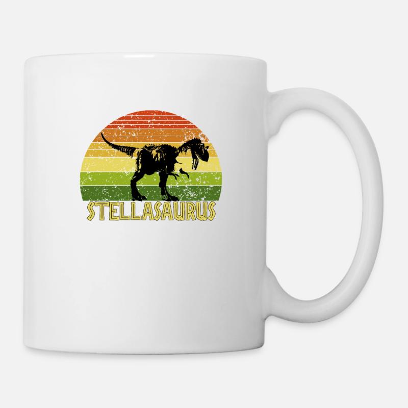 Stellasaurus Stella saurus dinosaur - Tasse - Weiß