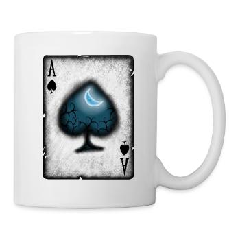Ace of Spades with Moon - Mug - white - Right
