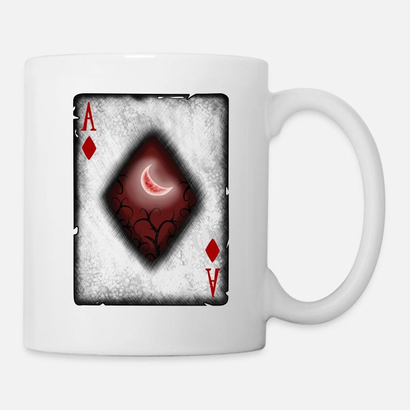 Ace Karo avec la Lune - Mug blanc - blanc