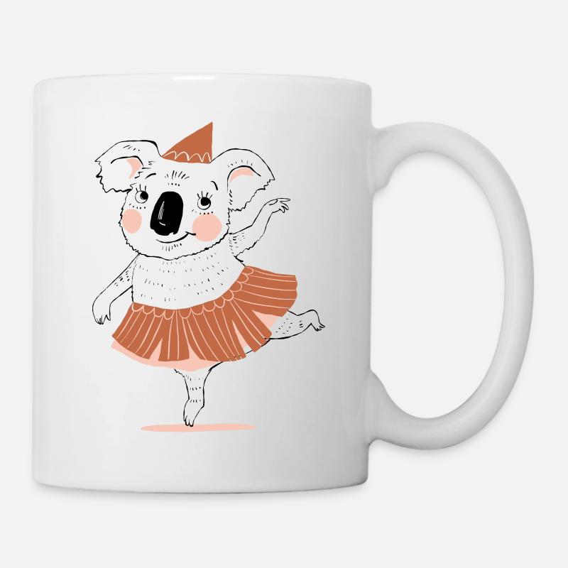 Tanzendes Koala-Mädchen - Tasse - Weiß