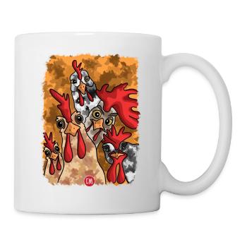 hen Lepsze jajko dzisiaj niż jutro kurczak - Mug - white - Right