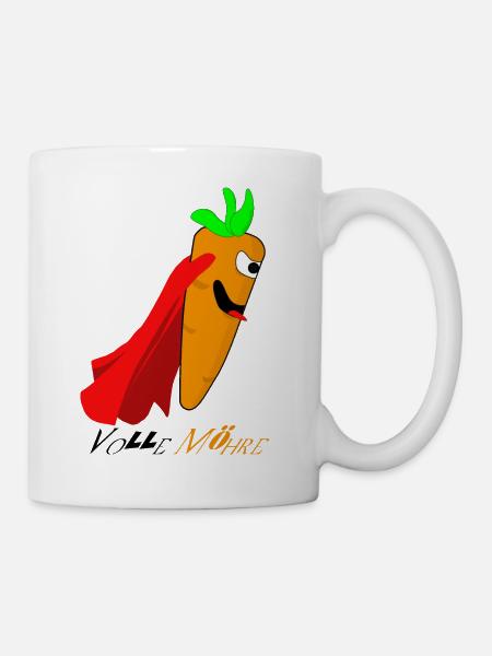 Möhre - Tasse - Weiß