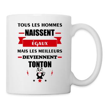 Tous les hommes tonton, idée cadeau oncle, Noël - Mug blanc - blanc - Droite