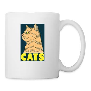 Cats Because People Suck - Katzenliebhaber Humor - Tasse - Weiß - Rechts