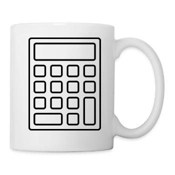 Rechner - Tasse - Weiß - Rechts