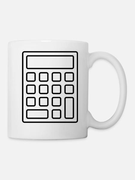 Rechner - Tasse - Weiß