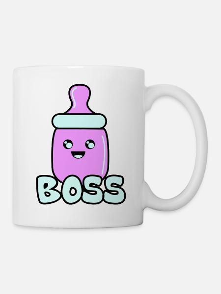 babyflasche boss 02 - Tasse - Weiß