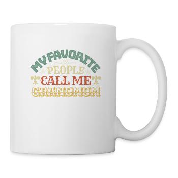 Mes gens préférés m’appellent Grand-mère - Mug blanc - blanc - Droite