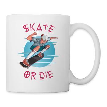 Skate or die Skateboarder Boy - Mug - white - Right