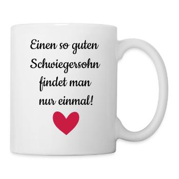 Bester Schwiegersohn Geschenk Weihnachten Idee - Tasse - Weiß - Rechts