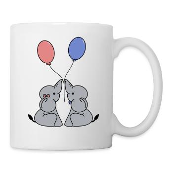 Elefant BOY OR GIRL - Tasse - Weiß - Rechts