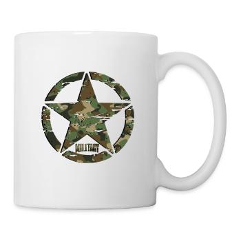 Etoile militaire - Camouflage militaire - Mug blanc - blanc - Droite