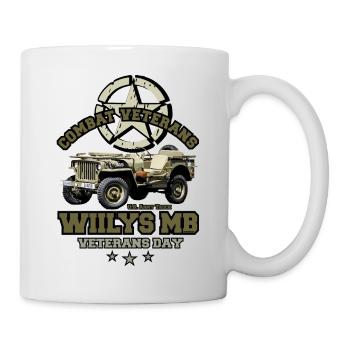 Legendary Willis MB Us Army Truck ww2 - Mug - white - Right
