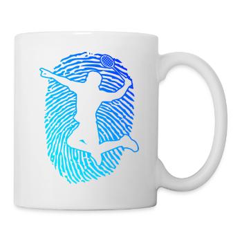 Squash Badminton Joueur Badminton Hommes - Mug blanc - blanc - Droite