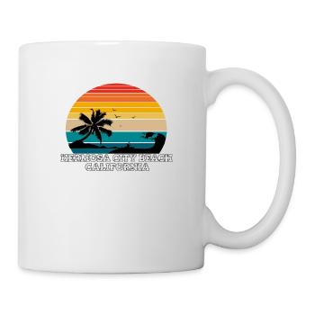 Hermosa City Beach Plages de Californie - Mug blanc - blanc - Droite
